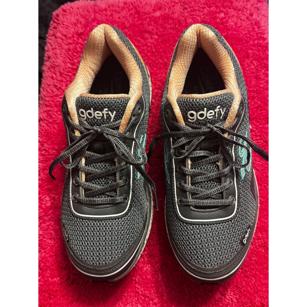 Gravity Defyer G-Defy VersoShock Grey Teal Orange Athletic Walking Sneakers